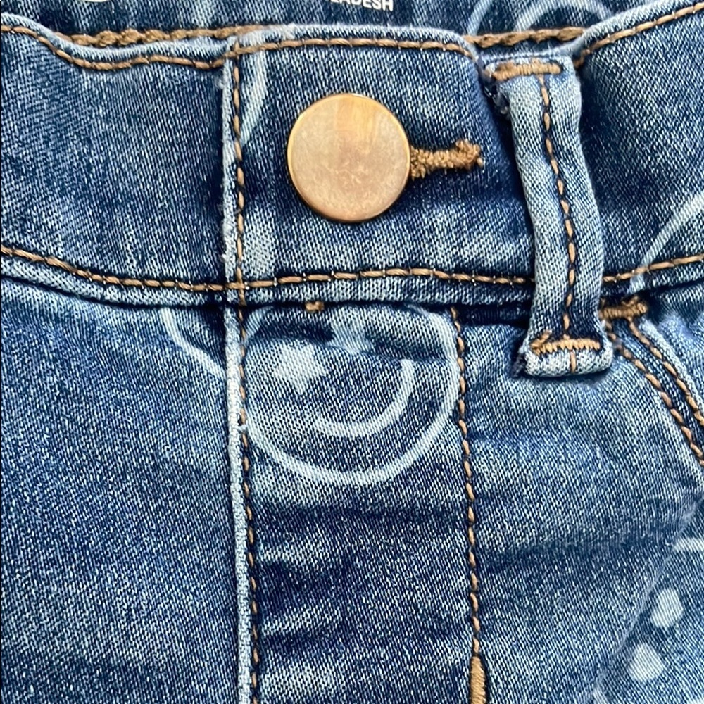 Wonder Nation Denim Smiley Face Jegging Jeans - Picture 2 of 8